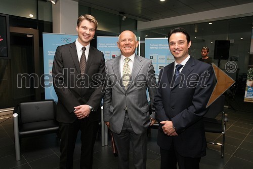 Wilfried Weitgasser, direktor Porsche Slovenija, Janez Kocijančič, predsednik Olimpijskega komiteja Slovenije in Danilo Ferjančič, direktor Porsche Slovenija