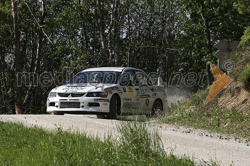 Posadka Barvik/Bartonick, Češka (Mitsubishi Lancer Evo IX)