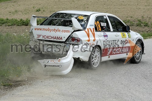 Posadka Rihtar/Cevc, Slovenija (Mitsubishi Lancer Evo VIII)