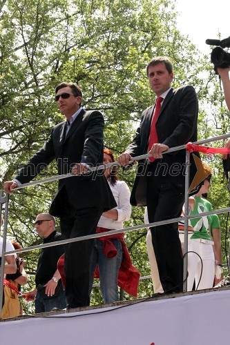 Borut Pahor, evroposlanec in predsednik stranke SD in Jani Möderndorfer, ljubljanski podžupan