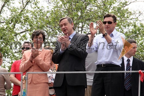 Zdenka Čebašek Travnik, varuhinja človekovih pravic, dr. Danilo Türk, predsednik Republike Slovenije in Borut Pahor, evroposlanec in predsednik stranke SD