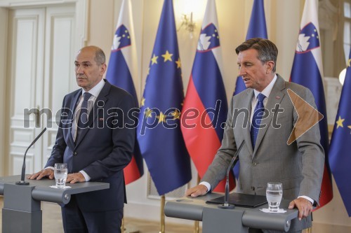 Predsednik Borut Pahor je mandat za sestavo vlade podelil Janši