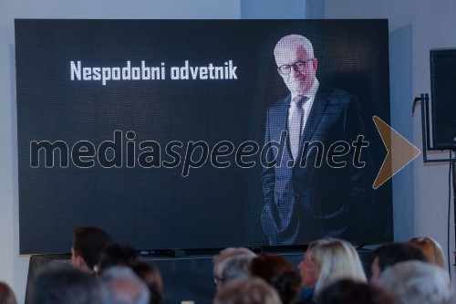 Nespodobni odvetnik, predstavitev biografije Petra Čeferina