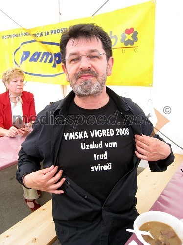 Rudi Vlašič, vodja kulturno-zabavnega programa na Vinski vigredi 2008