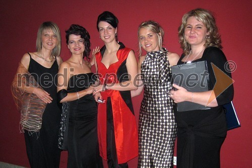 Edita Krajnović Kuhelj, Mediade, Sonja Šmuc, izvršna direktorica Združenja Manager, Tonja Blatnik, strokovna sodelavka na Združenju Manager, Anisa Faganelj, Mediade in Diana Jecič, strokovna sodelavka na Združenju Manager