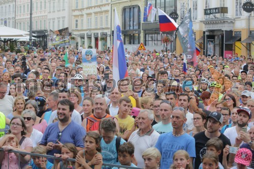 Sprejem kolesarja Primoža Rogliča