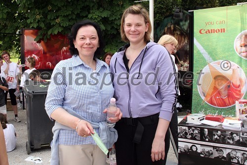 Barbara Miklič - Türk in Helena Türk, žena  in hči predsednika RS dr. Danila Türka