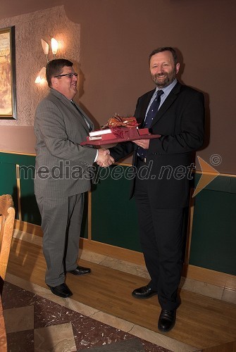 Franc Jurša, župan občine Ljutomer in dr. Ivan Žagar, minister službe vlade RS za lokalno samoupravo in regionalno politiko