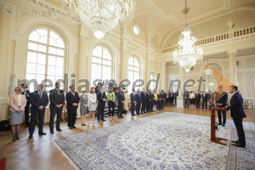 Sprejem novoizvoljene vlade pri predsedniku RS Borutu Pahorju