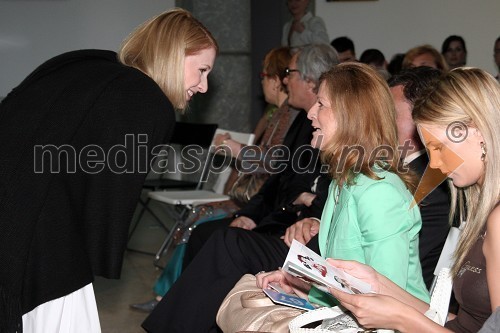 Maja Ferme, modna oblikovalka in Mija Janković, žena Zorana Jankovića, župana Ljubljane