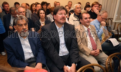 Ciril Zlobec, literat, Igor Bavčar, predsednik uprave Istrabenz in nekdanji vodja Odbora za varstvo človekovih pravic in ...