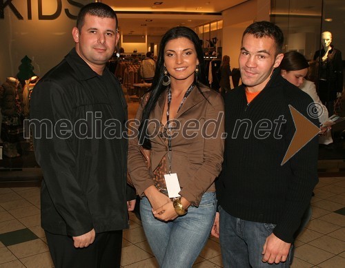 Daniel Praštalo, VIP - varovanje d.o.o., Dalila Dragojevič, Miss Universe 2005 in Dejan Zavec, profesionalni boksar