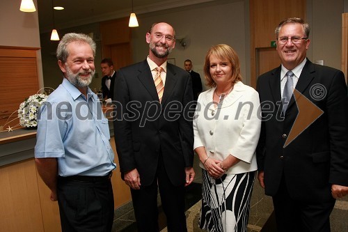 Božo Zorko, Iztok Altbauer, Alenka Iskra, predsednica uprave Term Maribor d.d. in Milan Razdevšek, direktor Zavoda za turizem Maribor