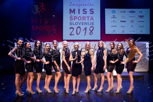 Finalistke Miss športa Slovenije 2018