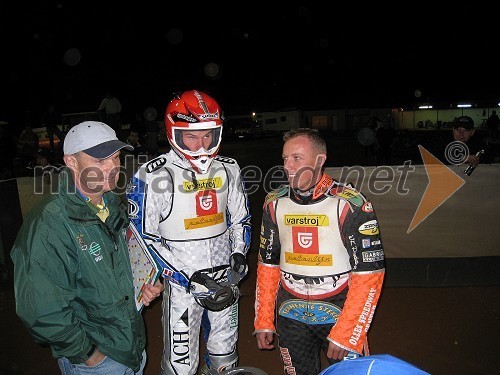 Franc Kalin, trener, Matej Žagar, Slovenija in Matej Ferjan, Madžarska