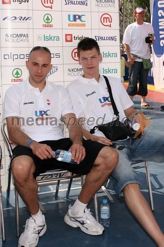 Nebojša Joksimović in Jaka Klobučar, košarkarja