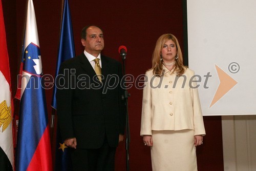 Ahmed Farouk, veleposlanik Arabske Republike Egipt in soproga