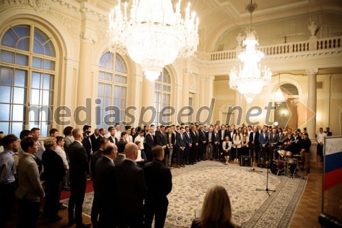Predsednik republike sprejel športnice in športnike Smučarske zveze Slovenije