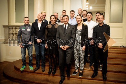 Predsednik republike sprejel športnice in športnike Smučarske zveze Slovenije