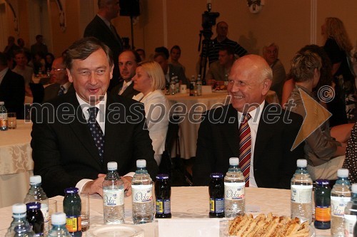 Dr. Danilo Türk, predsednik Republike Slovenije in Janez Kocijančič, predsednik Olimpijskega komiteja Slovenije