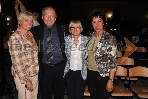 Helena Djordjevič, žena Rajka Djordjeviča, direktorja VTV, Jože Kozmus, svetovalec uprave Prevent Global d.d., Silva Kopitar in Zora Fortič