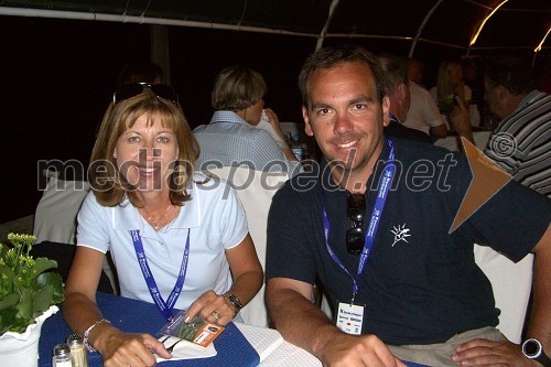 Mima Jaušovec, nekdanja teniška igralka, članica organizacijskega odbora Banka Koper Slovenia Open in zmagovalka Odprtega prvenstva v Franciji leta 1977 in Andrej Bizjak, direktor Banka Koper Slovenia Open