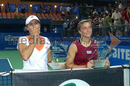 Anabel Medina Garrigues, 2. mesto Banka Koper Slovenia Open in Sara Errani, zmagovalka Banka Koper Slovenia Open