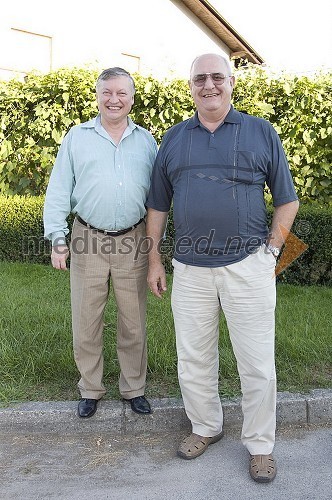 Anatoly Karpov, svetovni šahovski prvak  in Kemal Osmanovič, velemojster v šahu