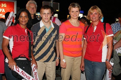 Karidia Toure Zagrajšek, svetovalka na Oddelku za Korporativno komuniciranje Nova KBM, Rok Dragšič, slovenski judoist, Urška Žolnir, slovenska judoistka in Vojka Jurič, služba za odnose z javnostmi NKBM