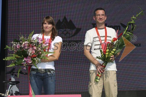 Sara Isakovič, slovenska plavalka in dobitnica srebrne olimpijske medalje in Rajmond Debevec, strelec z malokalibrsko puško, dobitnik bronaste olimpijske medalje