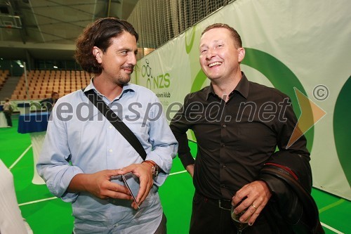 Zlatko Zahovič, športni direktor NK Maribor in Danilo Steyer, vinogradništvo Steyer vina
