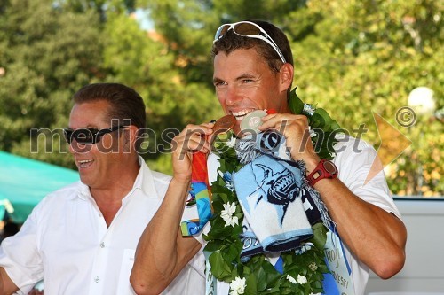 Slavko Žbogar, Vasilijev oče, in Vasilij Žbogar, olimpijski jadralec