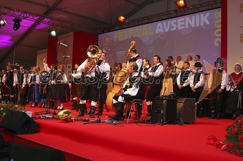 Zaključek sobotnega večera Festivala Avsenik 2008
