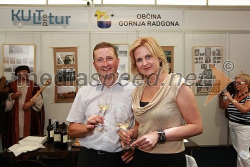 Danilo Steyer, vinogradništvo Steyer vina in Norma Bale, direktorica Zavoda za kulturo, turizem in promocijo Gornja Radgona