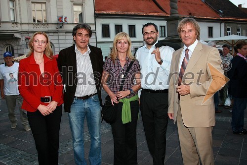 ..., Ladimir Brolih, kandidat stranke Zares, Janja Vidmar, pisateljica, dr. József Györkös, mestni svetnik MOM (Zares) in Dr. Dušan Radonjič, prorektor Univerze v Mariboru