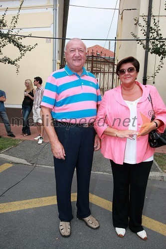 Ladislav Lipič, veleposlanik Slovenije na Madžarskem in njegova žena Anica
