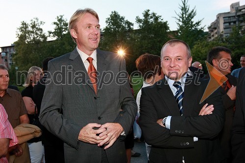 Gregor Golobič, predsednik stranke Zares in Franc Kangler, župan Maribora