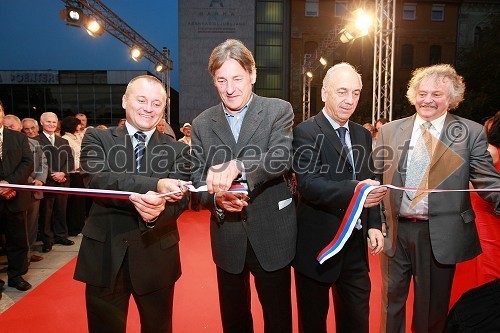 Franc Kangler, župan Maribora, Vasko Simoniti, minister za kulturo, Janez Ujčič, generalni direktor RTS in mestni svetnik MOM in Lenko Vidmar, solastnik RTS