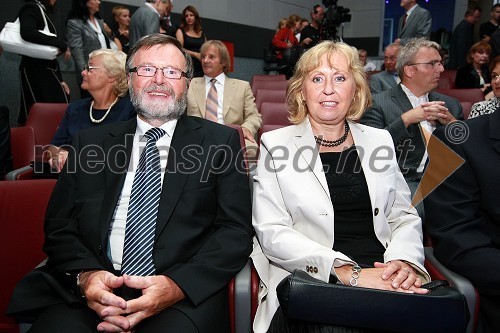 Dr. Ivan Rozman, rektor Univerze v Mariboru in njegova žena dr. Janja Črčinovič Rozman