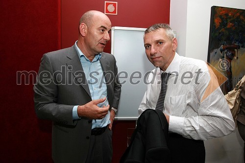 Pavel Vrabec, namestnik generalnega direktorja Pro Plus (POP TV in Kanal A) in Vladimir Vodušek, novinar