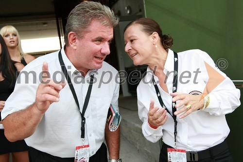 Andrej Vizjak, minister za gospodarstvo in Violeta Freeland, predsednica AMD Krško