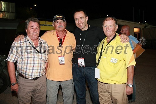 Albert Kocmut in Štefan Kekec, legendi slovenskega in jugoslovanskega speedwaya, Borut Cvetko, fotograf in Vlado Kocuvan, legenda slovenskega in jugoslovanskega speedwaya