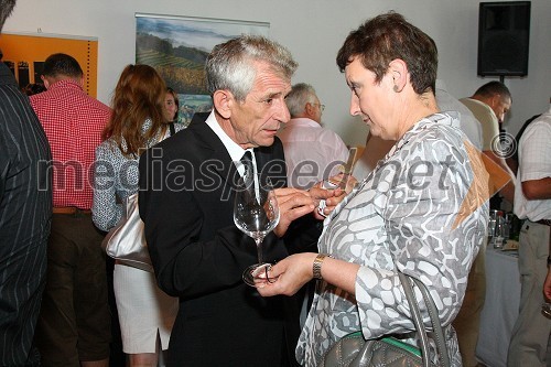 Slavko Praprotnik, vinar in Majda Debevec, svetovalka v gostinstvu