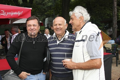 Zoran Janković, župan Ljubljane, Janez Kocjančič, predsednik OKS in Peter Šefan, nekdanji varnostnik Milana Kučana in predsednik TK Olimpija