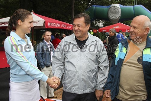 Tadeja Ternar, Miss Slovenije 2007, Zoran Janković, župan Ljubljane, Janez Kocjančič, predsednik OKS