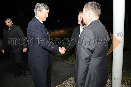 Dr. Danilo Türk, predsednik Republike Slovenije in Andrej Štricelj, predsednik Godbe Sevnica
