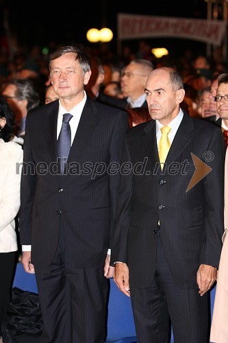 Dr. Danilo Türk, predsednik Republike Slovenije in Janez Janša, predsednik Vlade Republike Slovenije