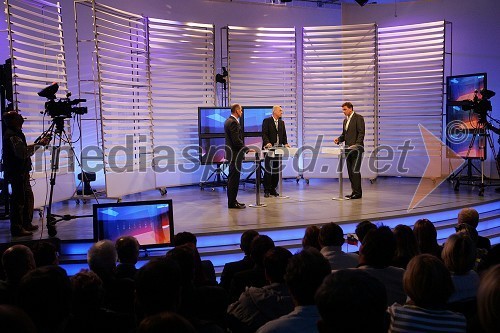 Predvolilno soočenje Janša:Pahor na televiziji RTS