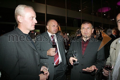 Danilo Burnač, podžupan Maribora, ... in Dragutin Mate, minister za notranje zadeve