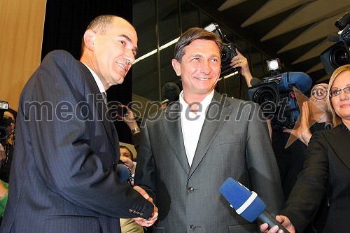 Janez Janša, predsednik SDS in Borut Pahor, predsednik SD